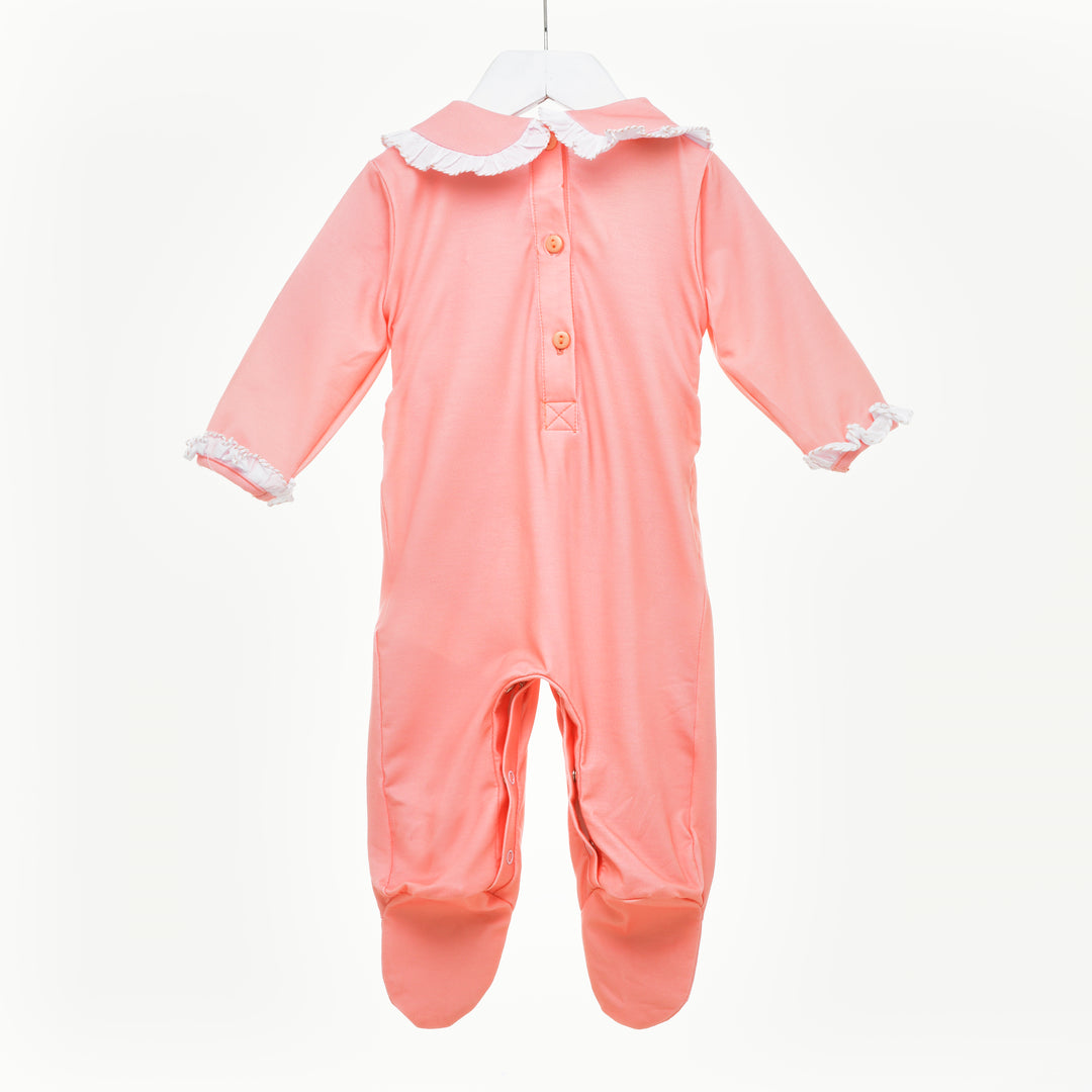 smocked girls sleepsuit sets 