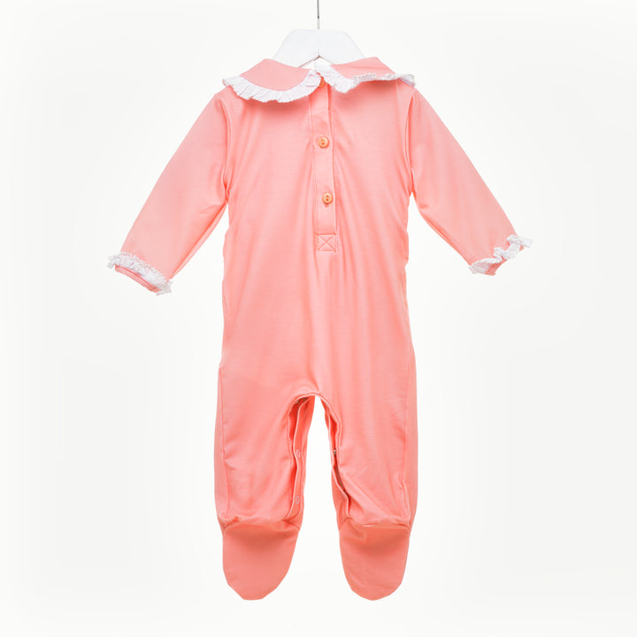 smocked girls sleepsuit sets 