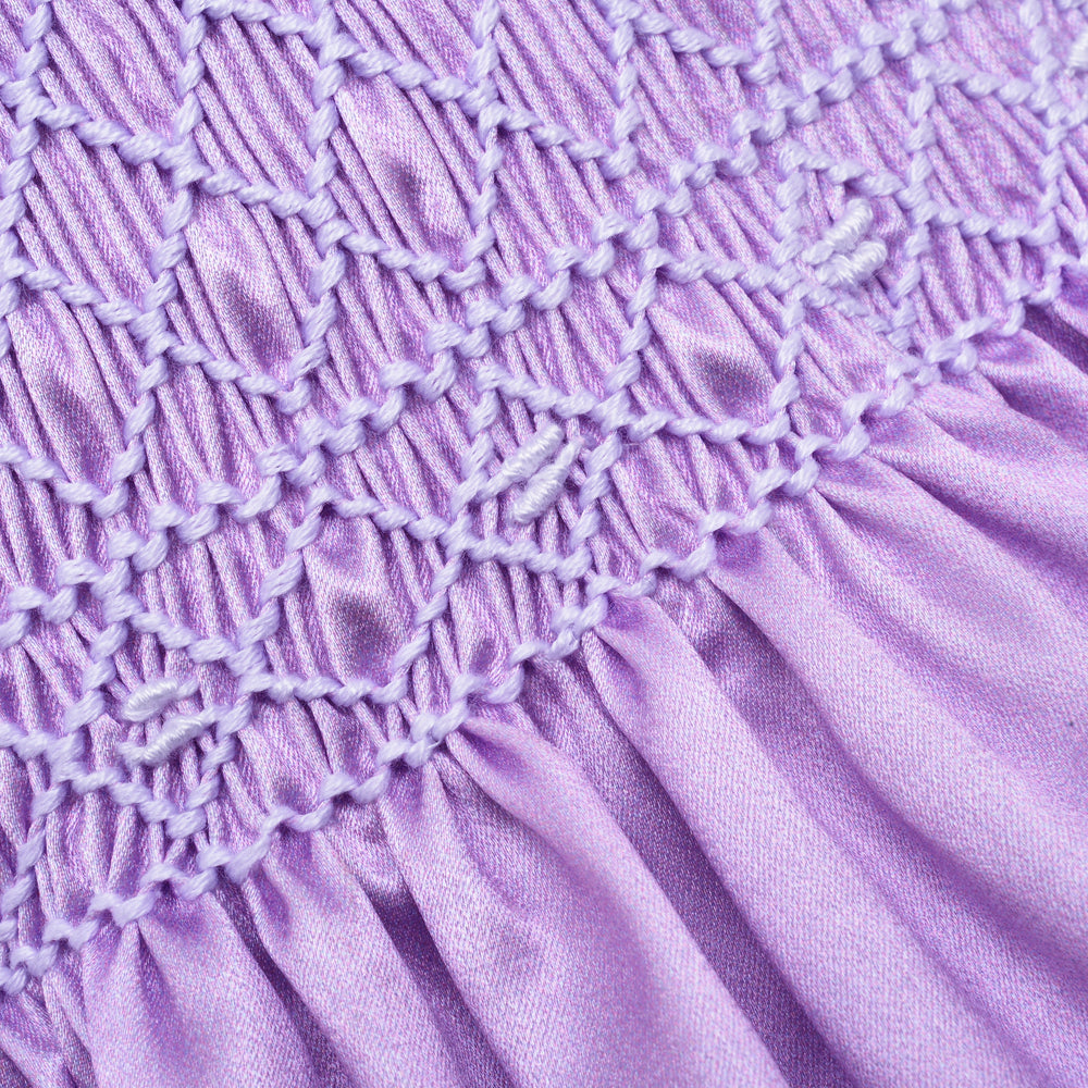 lilac smocked baby girls dresses