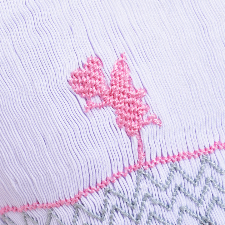 smocked girls dress fairy themed 